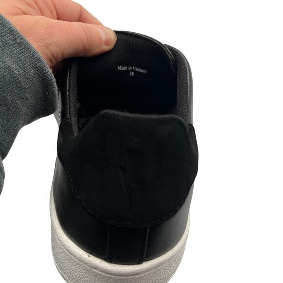 Neil Barrett Leather Low Top Sneakers Black Size EU 38 US 8 - Picture 12 of 15